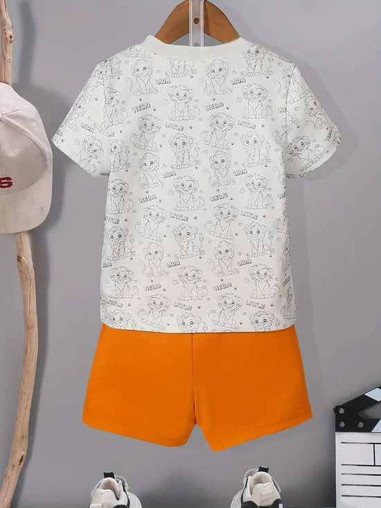 Adventure Ready, Boys T-Shirt and Shorts Set - Comfy Polyester Blend, Machine Washable - DONGMEI CHEN TEXTILES