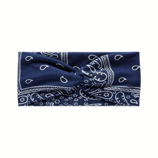 Boho Paisley Criss Cross Headband for Women - DONGMEI CHEN TEXTILES