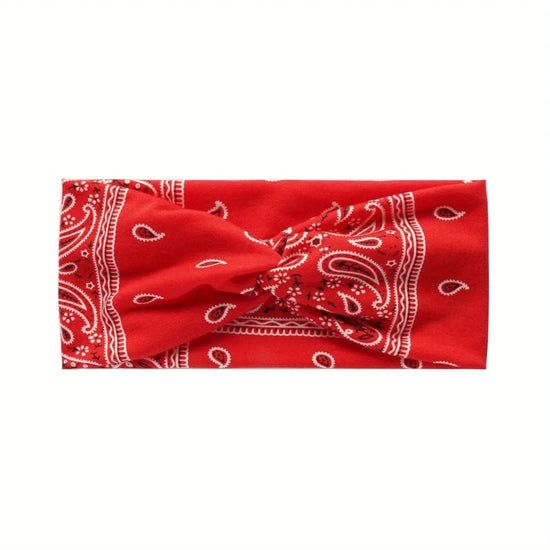 Boho Paisley Criss Cross Headband for Women - DONGMEI CHEN TEXTILES