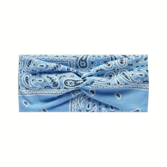 Boho Paisley Criss Cross Headband for Women - DONGMEI CHEN TEXTILES