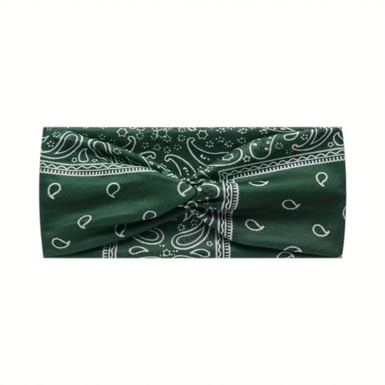 Boho Paisley Criss Cross Headband for Women - DONGMEI CHEN TEXTILES