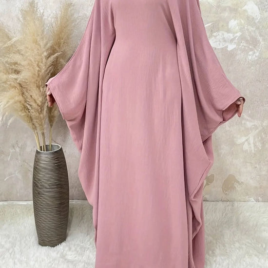 Ramadan Elegant Batwing Sleeve Maxi Dress - DONGMEI CHEN TEXTILES