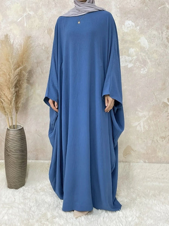 Ramadan Elegant Batwing Sleeve Maxi Dress - DONGMEI CHEN TEXTILES