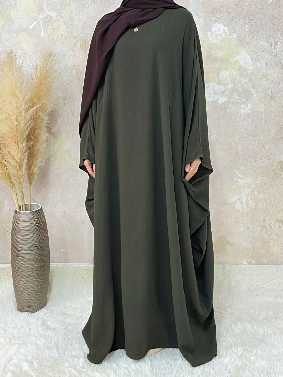 Ramadan Elegant Batwing Sleeve Maxi Dress - DONGMEI CHEN TEXTILES