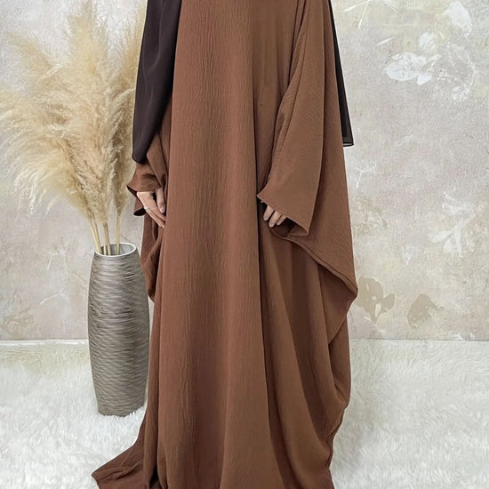 Ramadan Elegant Batwing Sleeve Maxi Dress - DONGMEI CHEN TEXTILES