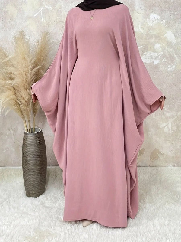 Ramadan Elegant Batwing Sleeve Maxi Dress - DONGMEI CHEN TEXTILES