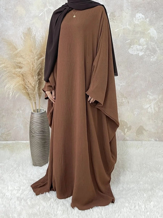 Ramadan Elegant Batwing Sleeve Maxi Dress - DONGMEI CHEN TEXTILES