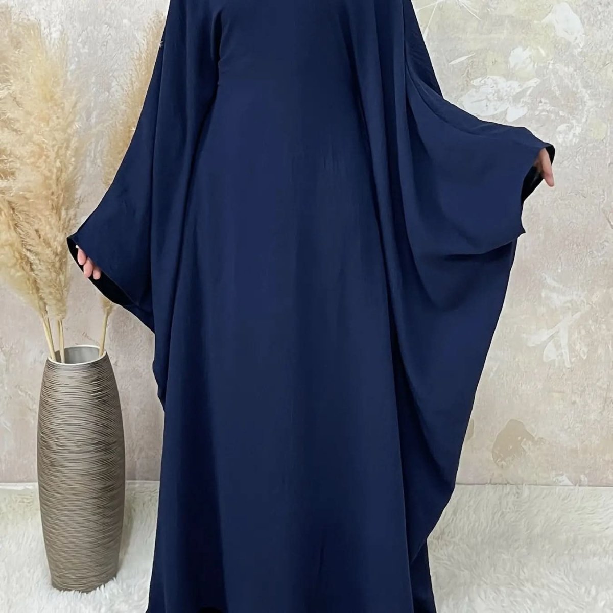 Ramadan Elegant Batwing Sleeve Maxi Dress - DONGMEI CHEN TEXTILES