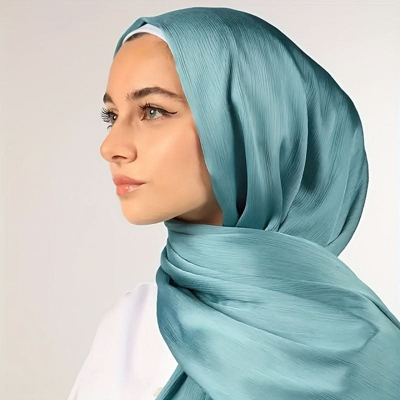 Women's Hijab, 100% Polyester, Breathable, Non - Stretch, Woven Fabric, Lightweight & Smooth - DONGMEI CHEN TEXTILES